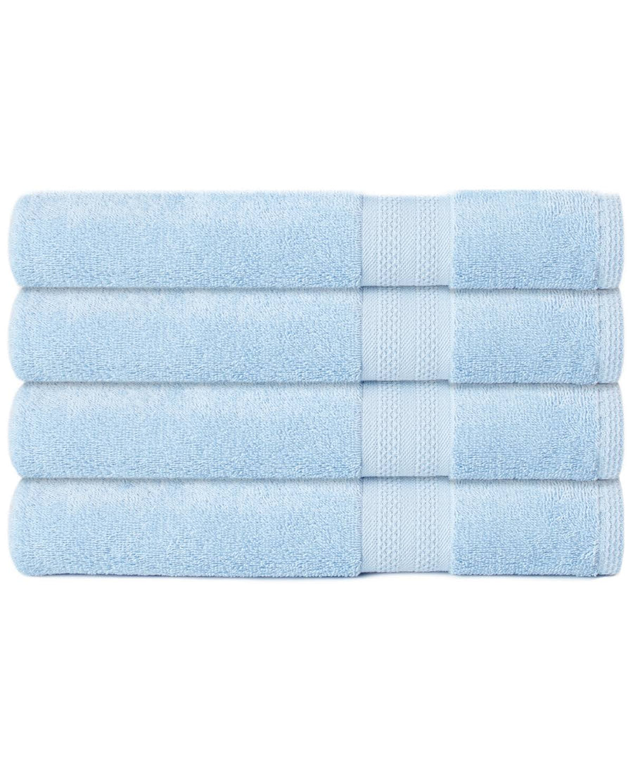 Sunham Soft Spun Cotton 4-pc. Bath Towel Set - Powder Blue
